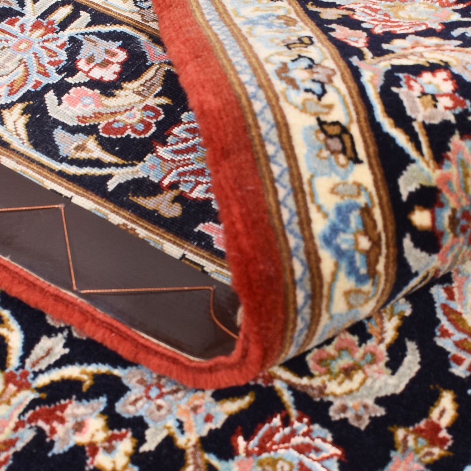Alfombra Persa - Isfahan - Prima - 158 x 103 cm - azul oscuro