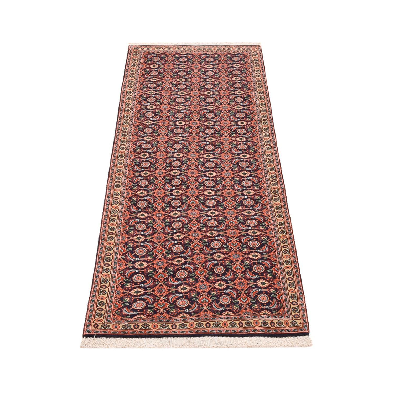 Alfombra de pasillo Alfombra Persa - Tabriz - Real - 190 x 64 cm - óxido