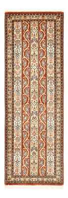 Alfombra de pasillo Alfombra Persa - Ghom - Royal - 150 x 51 cm - beige oscuro