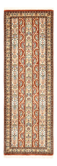 Alfombra de pasillo Alfombra Persa - Ghom - Royal - 150 x 51 cm - beige oscuro