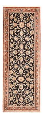 Alfombra de pasillo Alfombra Persa - Ghom - Royal - 150 x 52 cm - azul oscuro