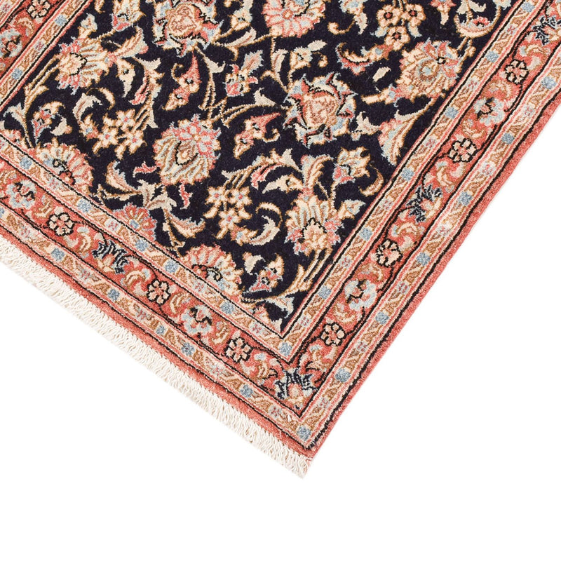 Alfombra de pasillo Alfombra Persa - Ghom - Royal - 150 x 52 cm - azul oscuro