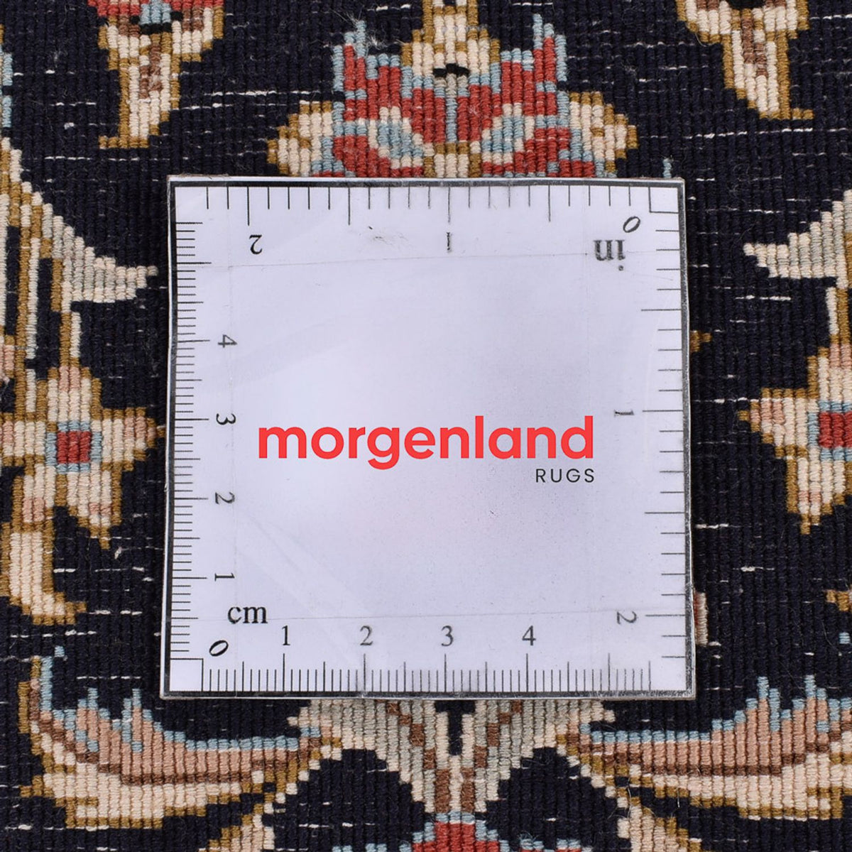 Alfombra de pasillo Alfombra Persa - Ghom - Royal - 150 x 52 cm - azul oscuro