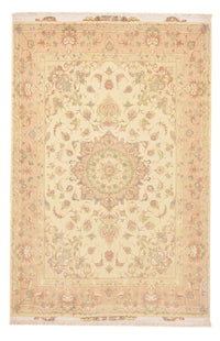 Alfombra Persa - Tabriz - Real - 218 x 150 cm - beige