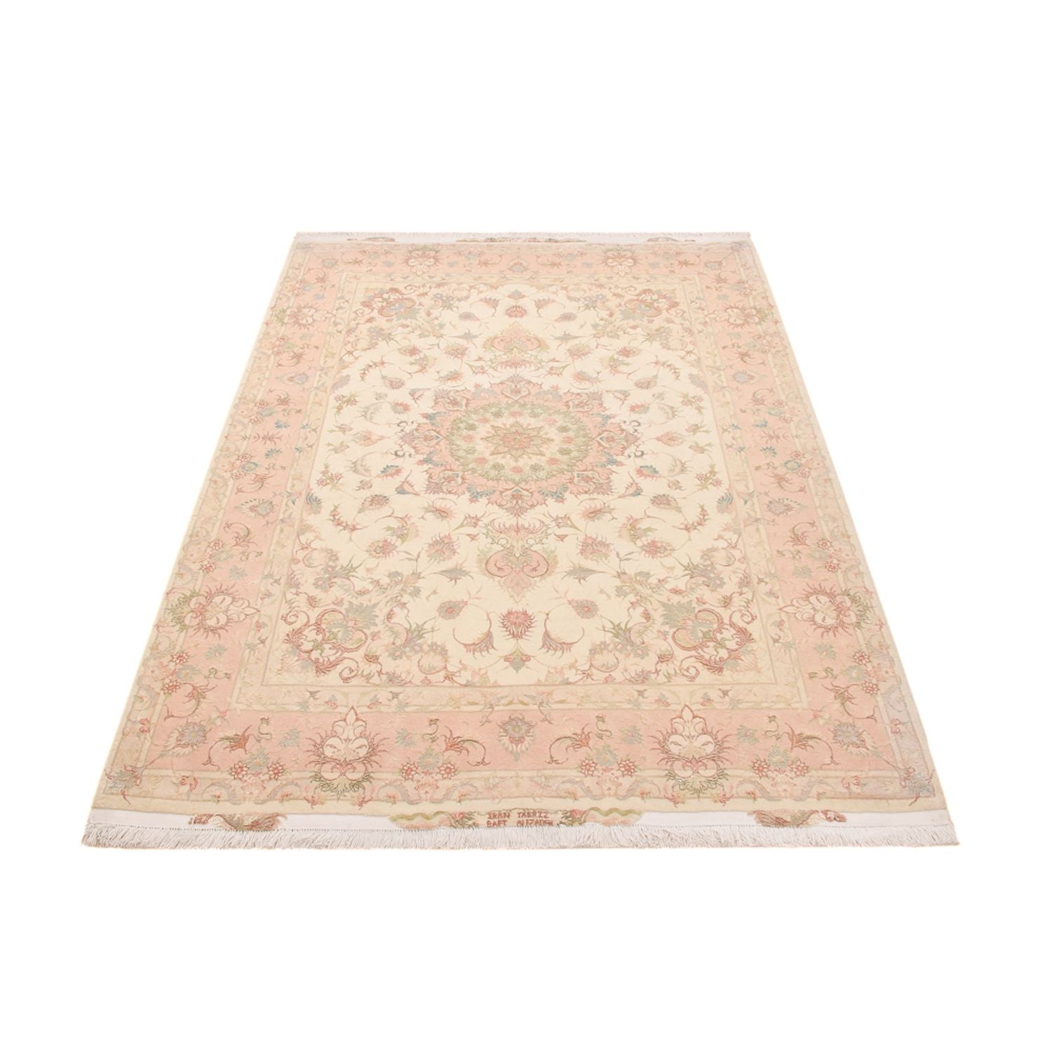 Alfombra Persa - Tabriz - Real - 218 x 150 cm - beige