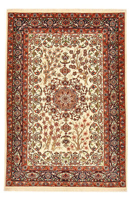 Alfombra Persa - Ghom - Royal - 157 x 109 cm - beige claro
