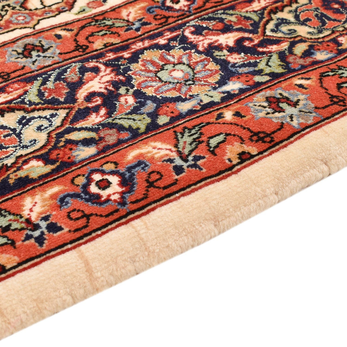 Alfombra Persa - Ghom - Royal - 157 x 109 cm - beige claro