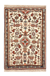 Alfombra Gabbeh - Persa Kashkuli - 60 x 40 cm - beige