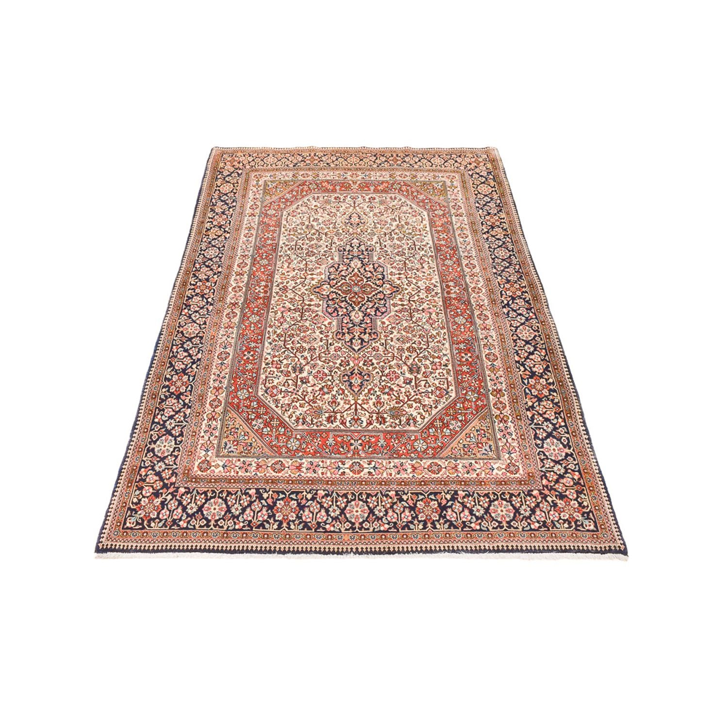 Alfombra persa - Ghom - 220 x 136 cm - óxido