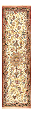 Alfombra de pasillo Alfombra Persa - Ghom - Royal - 195 x 58 cm - beige claro