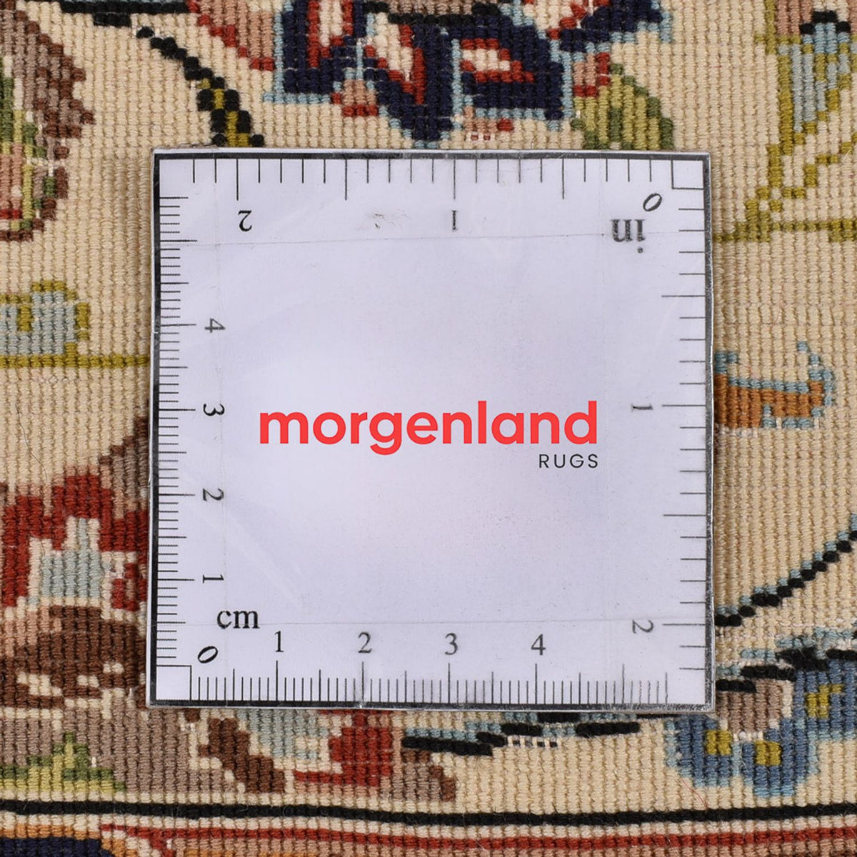 Alfombra de pasillo Alfombra Persa - Ghom - Royal - 195 x 58 cm - beige claro