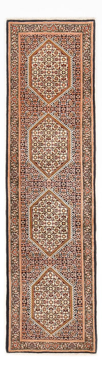 Alfombra de pasillo Alfombra persa - Bidjar - 267 x 72 cm - óxido