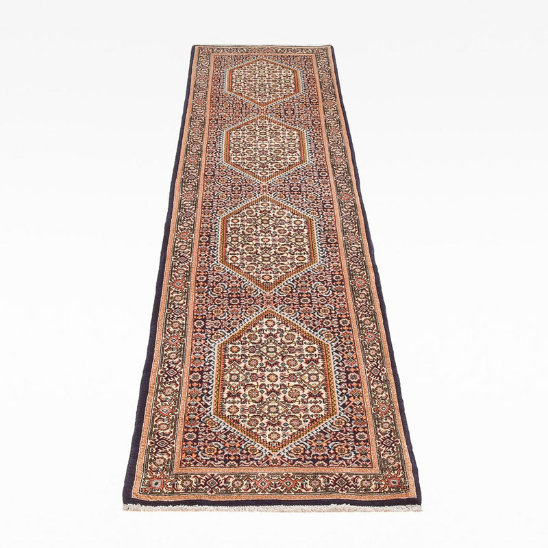 Alfombra de pasillo Alfombra persa - Bidjar - 267 x 72 cm - óxido