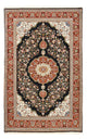 Alfombra Persa - Ghom - Royal - 218 x 138 cm - azul oscuro
