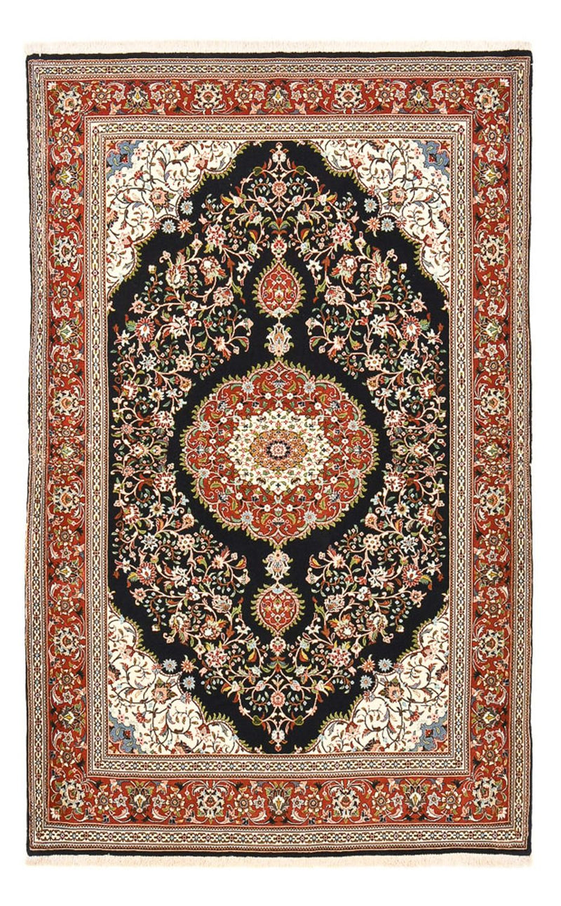 Alfombra Persa - Ghom - Royal - 218 x 138 cm - azul oscuro