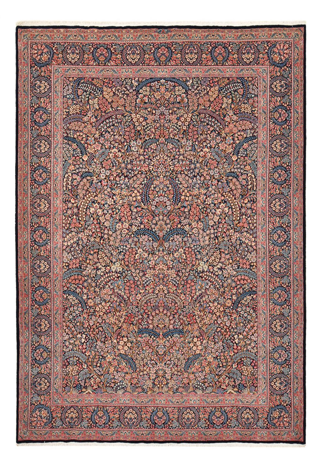 Alfombra persa - Real - 313 x 220 cm - rojo oscuro