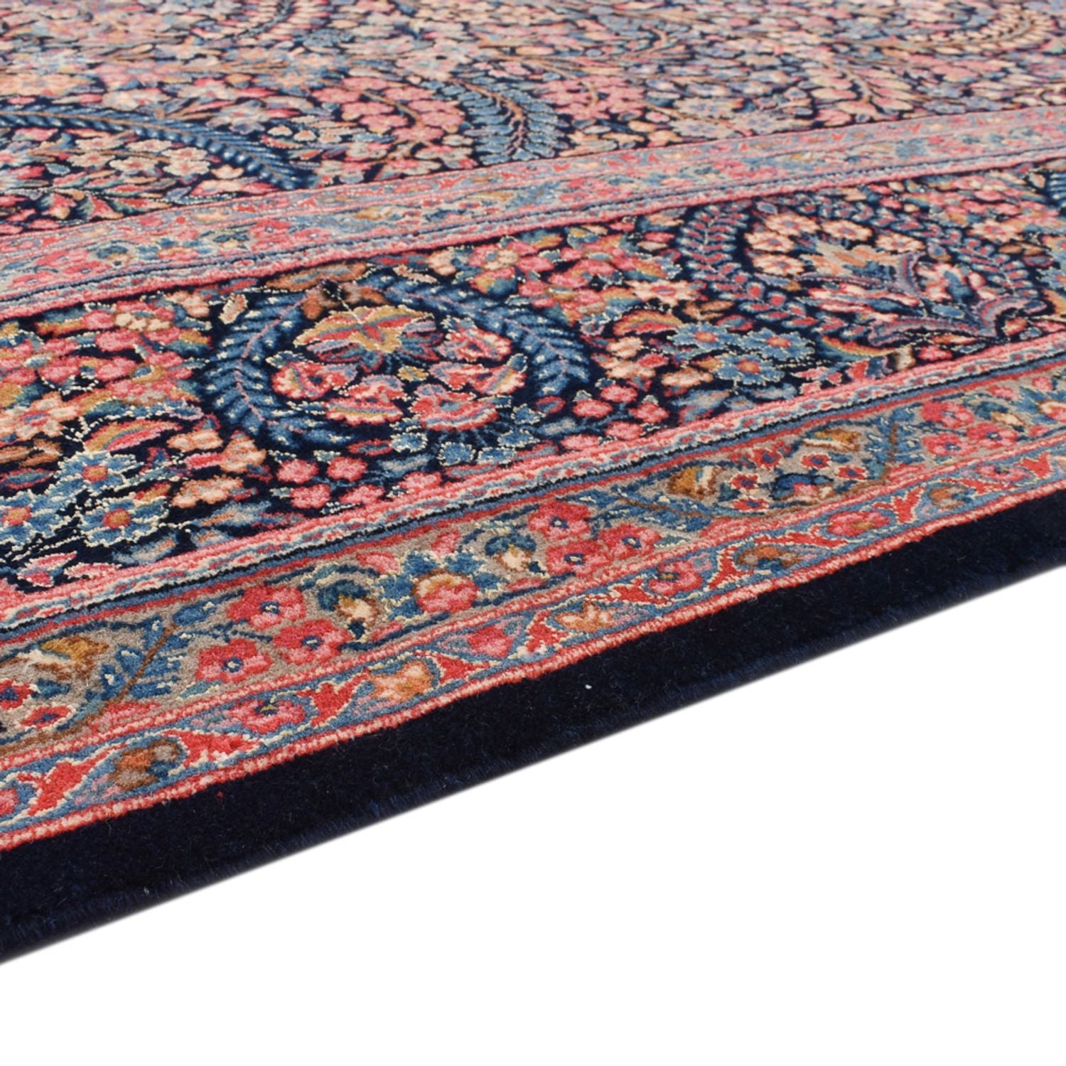Alfombra persa - Real - 313 x 220 cm - rojo oscuro
