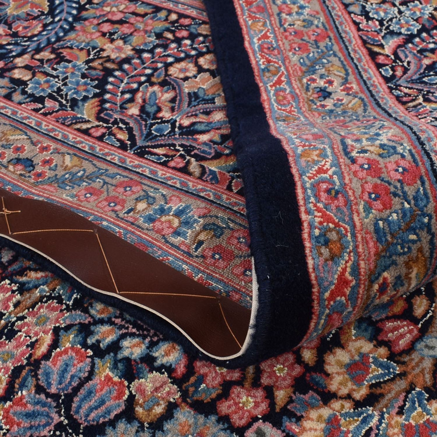 Alfombra persa - Real - 313 x 220 cm - rojo oscuro