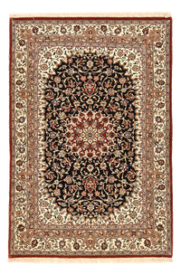 Alfombra Persa - Ghom - Royal - 154 x 103 cm - azul oscuro