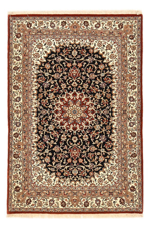 Alfombra Persa - Ghom - Royal - 154 x 103 cm - azul oscuro