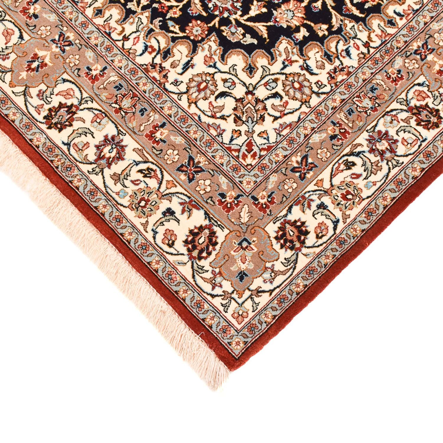 Alfombra Persa - Ghom - Royal - 154 x 103 cm - azul oscuro