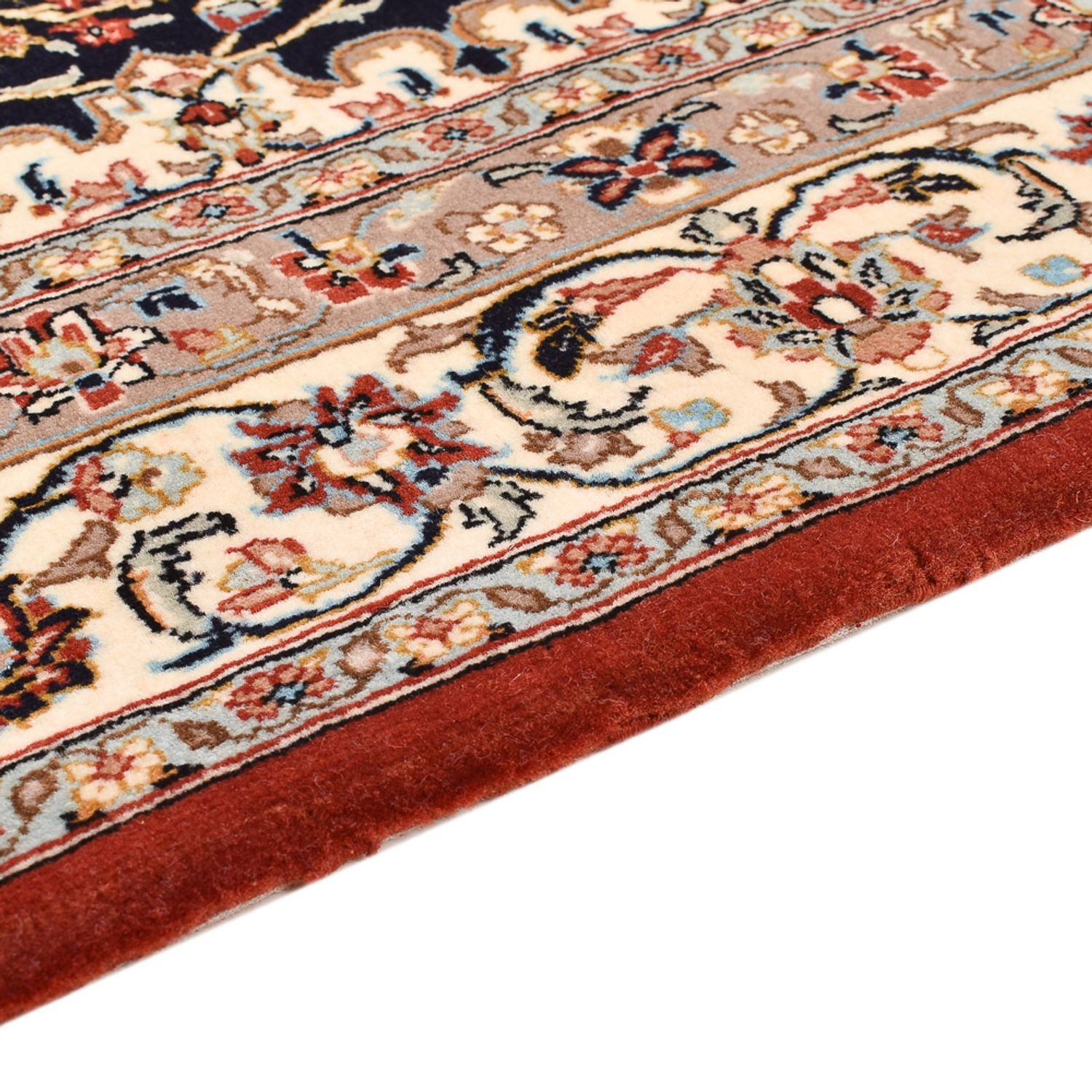 Alfombra Persa - Ghom - Royal - 154 x 103 cm - azul oscuro