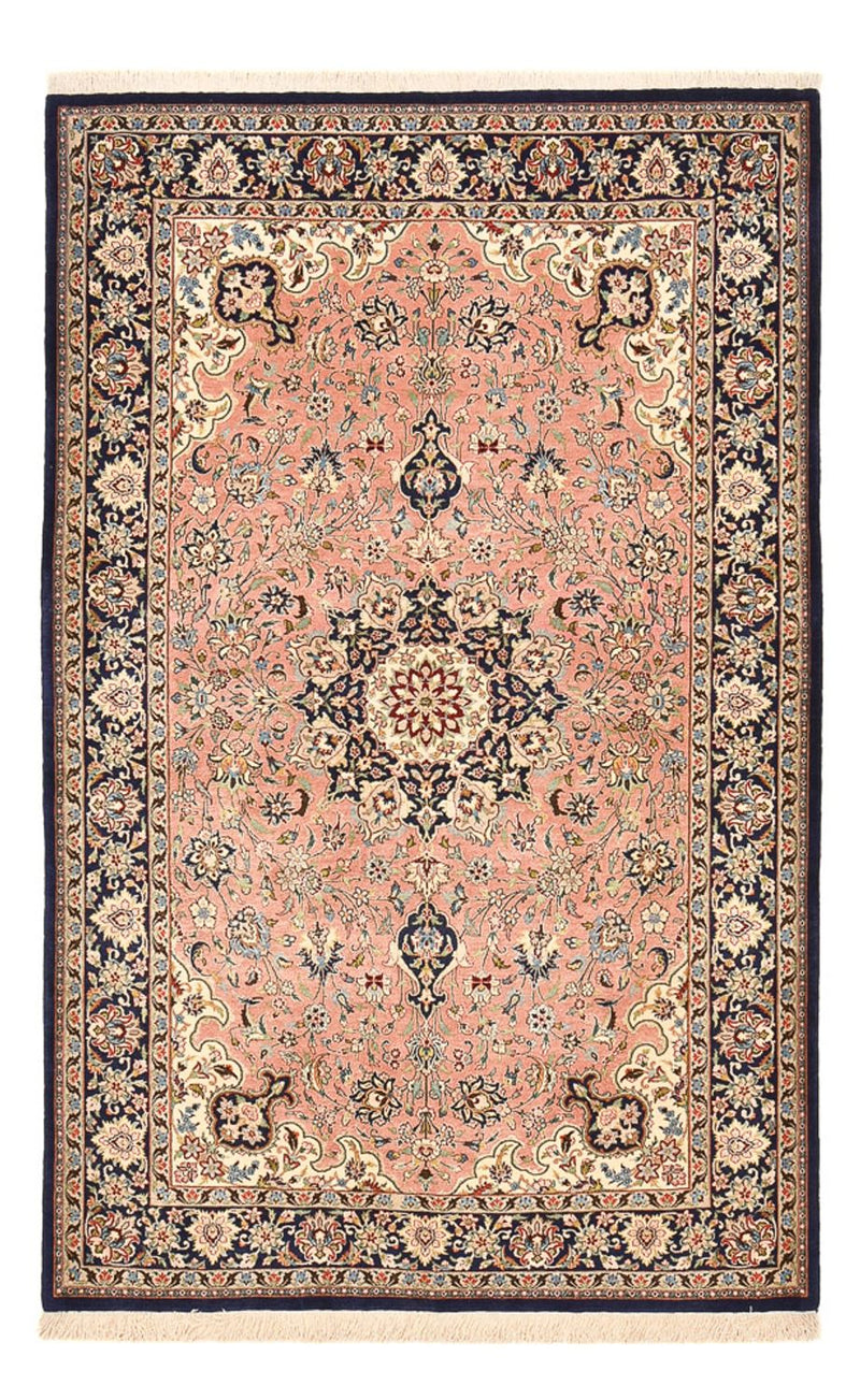 Alfombra Persa - Ghom - Royal - 216 x 135 cm - rojo claro