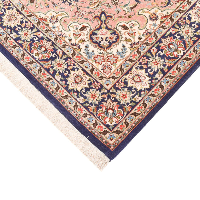 Alfombra Persa - Ghom - Royal - 216 x 135 cm - rojo claro