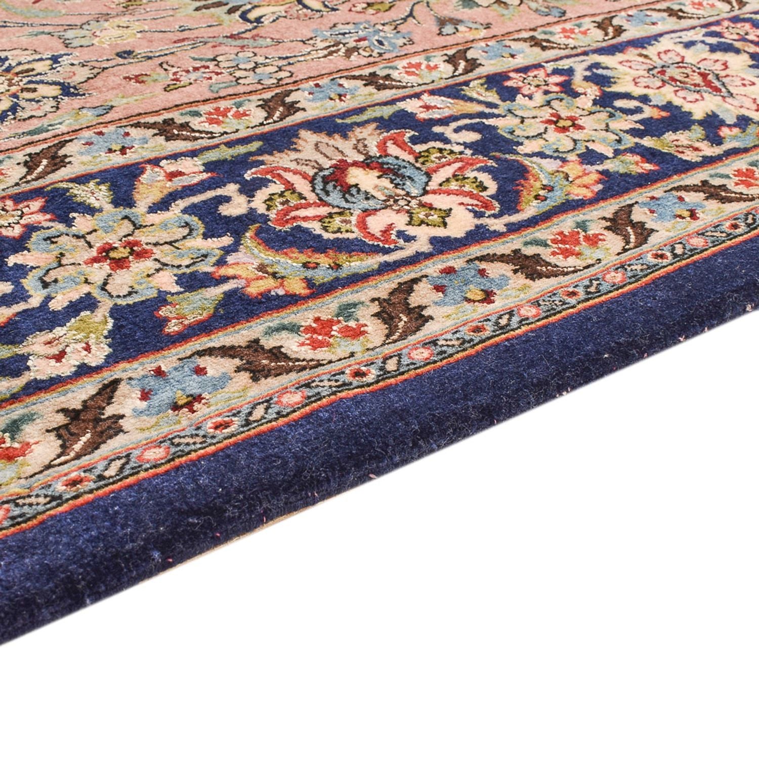 Alfombra Persa - Ghom - Royal - 216 x 135 cm - rojo claro