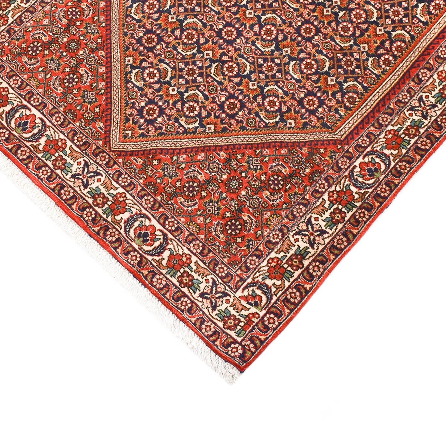 Alfombra de pasillo Alfombra persa - Bidjar - 320 x 84 cm - óxido