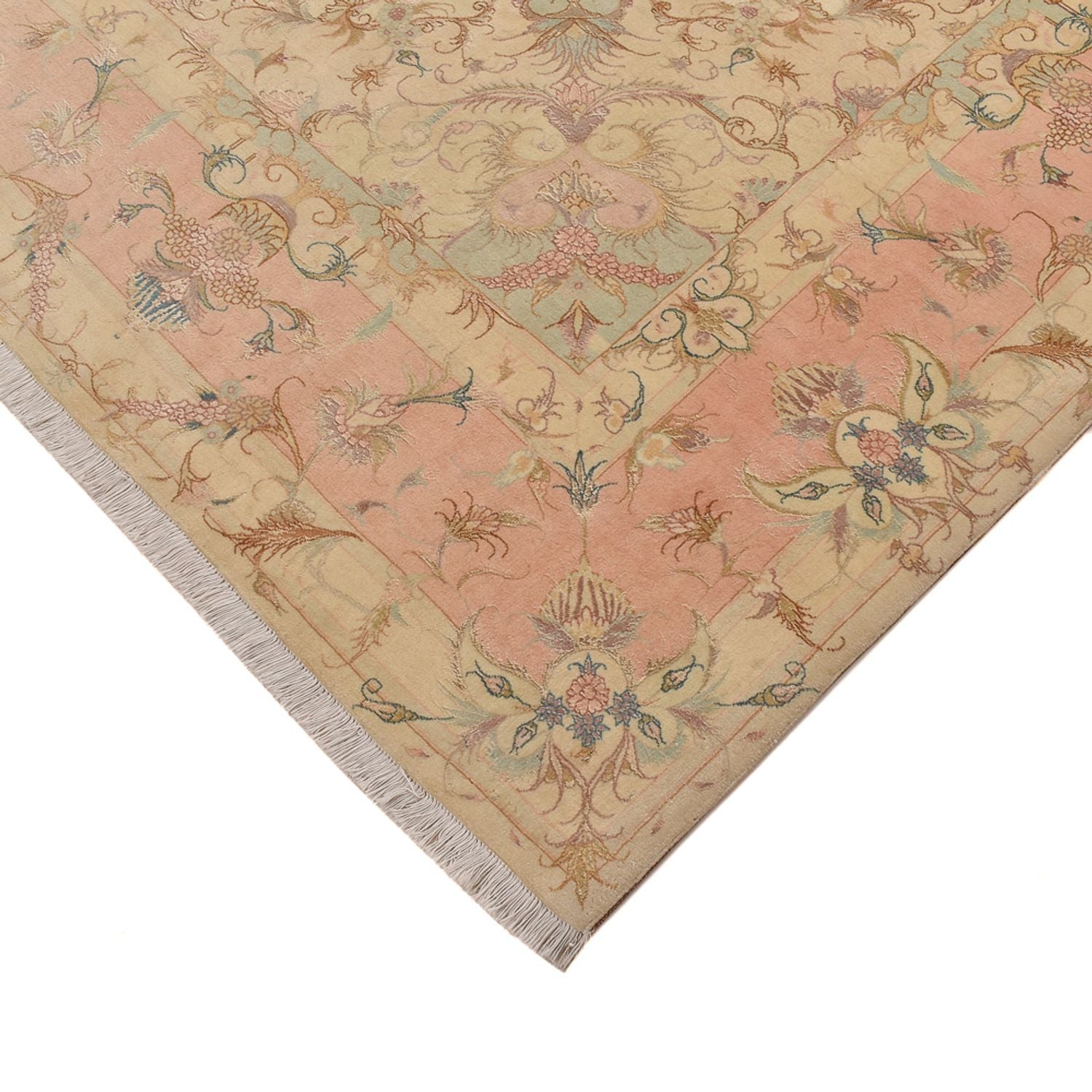 Alfombra Persa - Tabriz - Real cuadrado  - 248 x 242 cm - beige claro