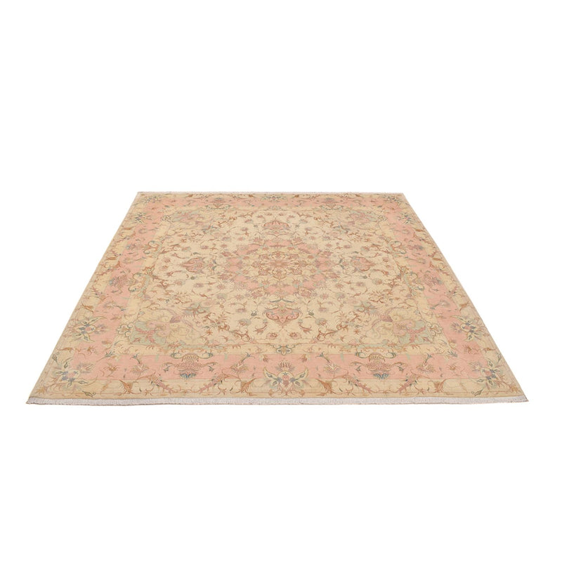 Alfombra Persa - Tabriz - Real cuadrado  - 248 x 242 cm - beige claro