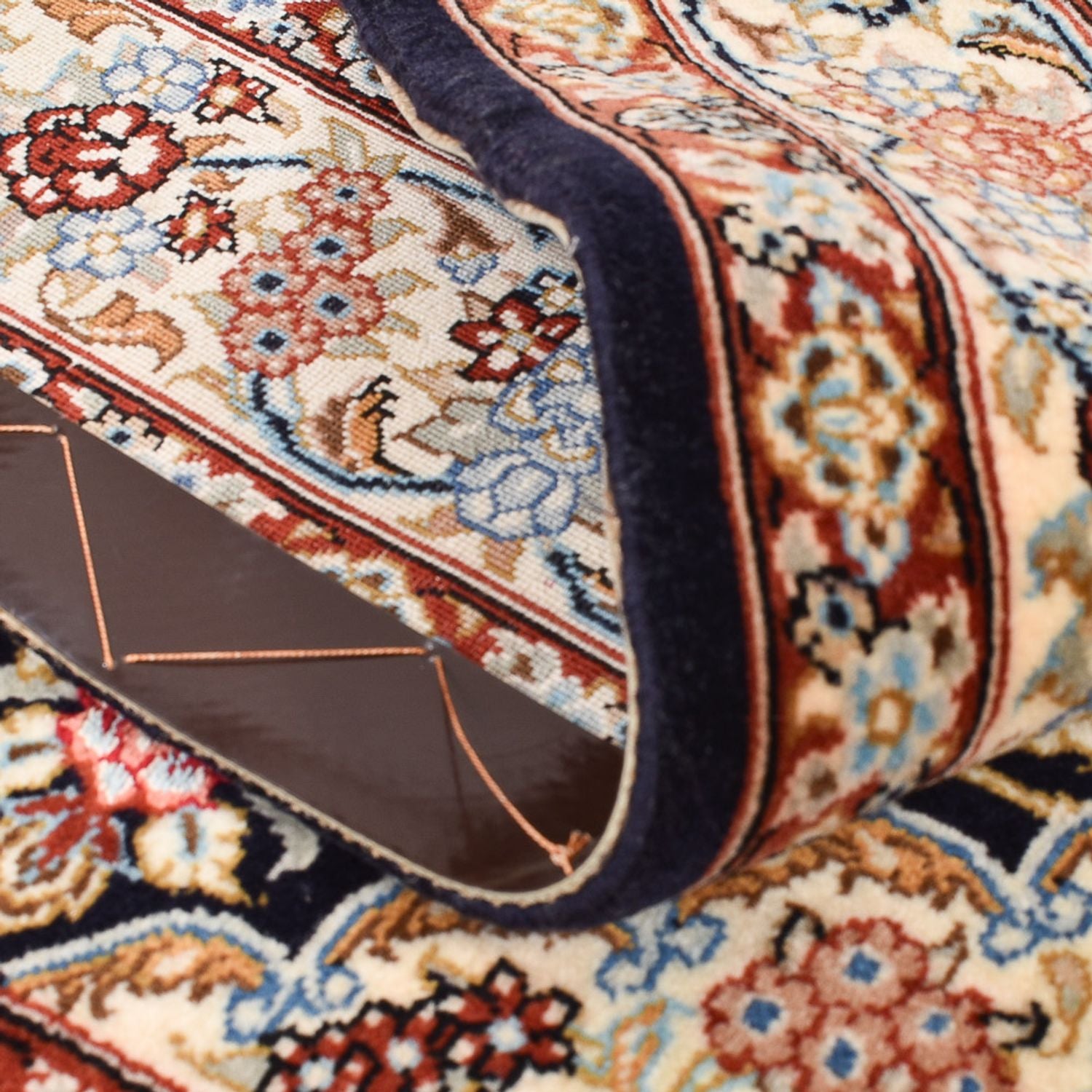 Alfombra Persa - Isfahan - Prima - 148 x 101 cm - azul oscuro