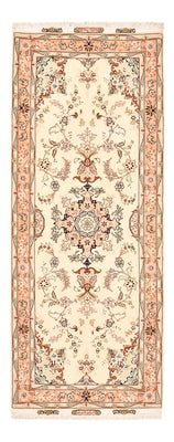 Alfombra de pasillo Alfombra Persa - Tabriz - Real - 210 x 81 cm - beige