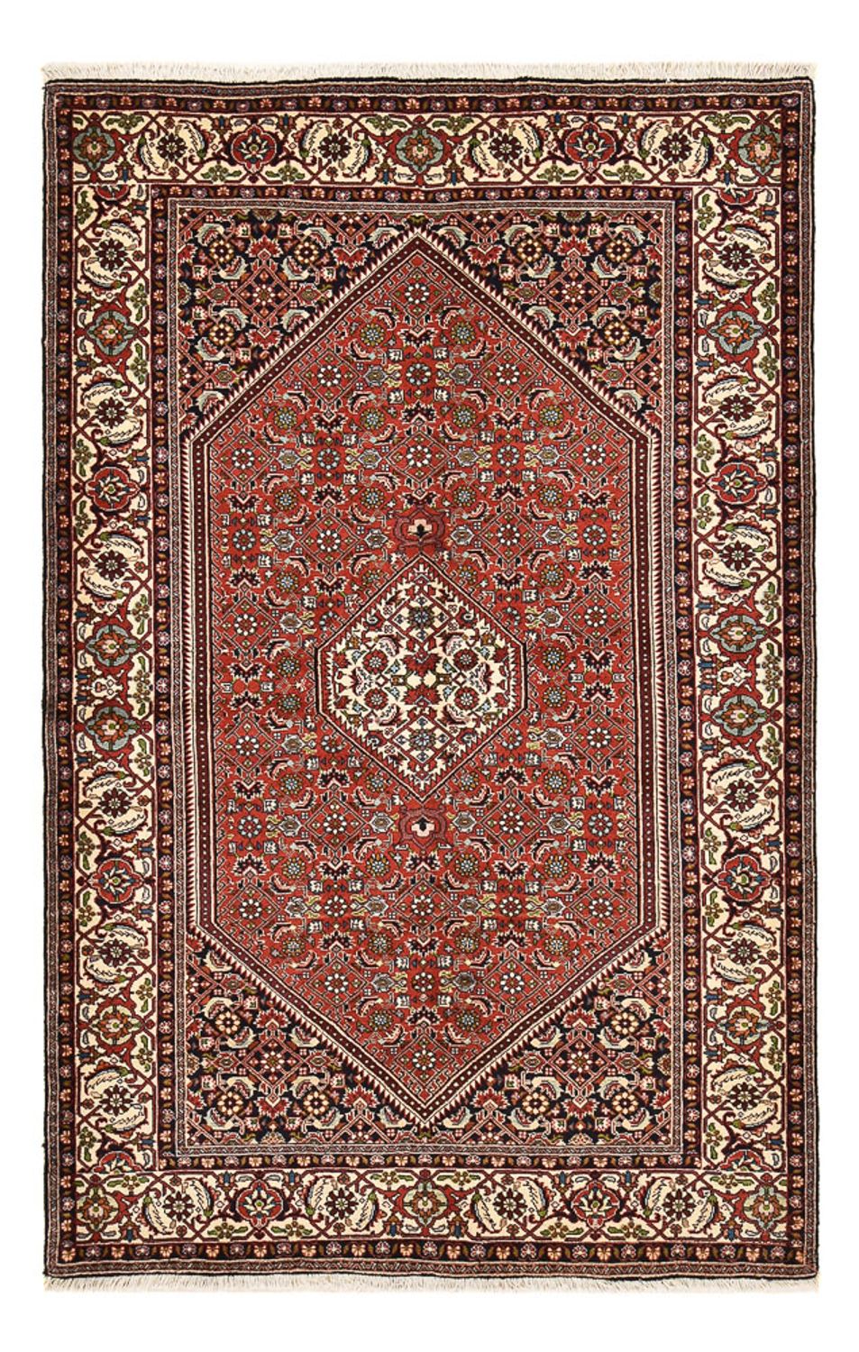 Alfombra persa - Bidjar - 219 x 137 cm - óxido