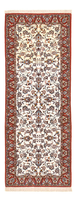 Alfombra de pasillo Alfombra Persa - Isfahan - Prima - 190 x 70 cm - beige oscuro