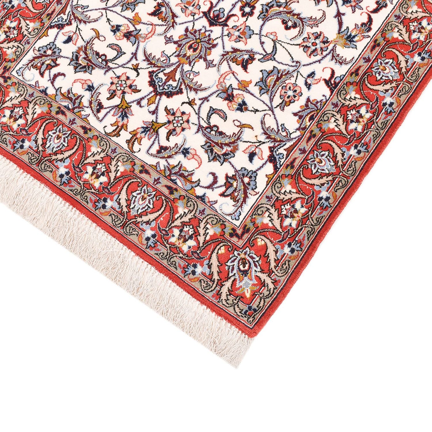 Alfombra de pasillo Alfombra Persa - Isfahan - Prima - 190 x 70 cm - beige oscuro