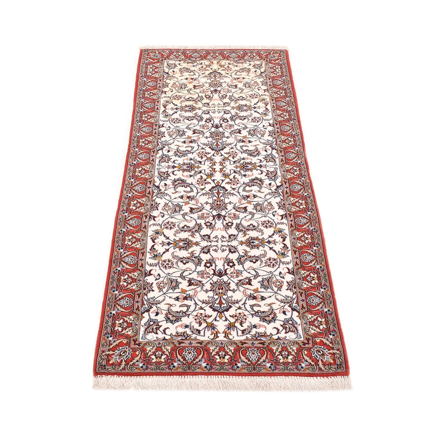 Alfombra de pasillo Alfombra Persa - Isfahan - Prima - 190 x 70 cm - beige oscuro