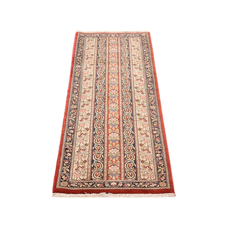 Alfombra de pasillo Alfombra Persa - Ghom - Royal - 156 x 55 cm - beige oscuro