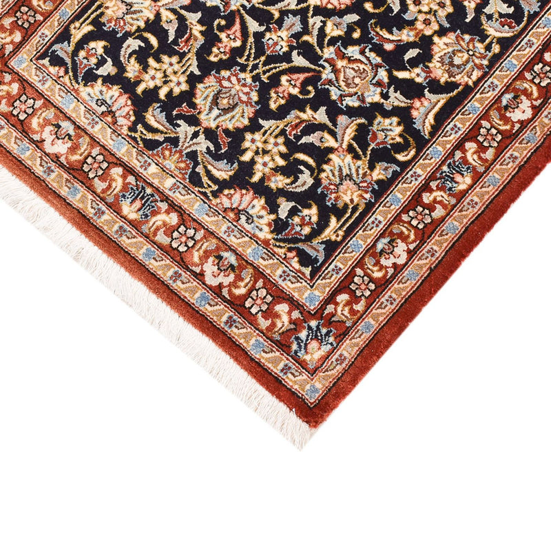 Alfombra de pasillo Alfombra Persa - Ghom - Royal - 155 x 55 cm - azul oscuro