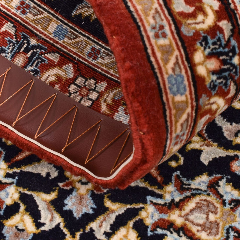 Alfombra de pasillo Alfombra Persa - Ghom - Royal - 155 x 55 cm - azul oscuro