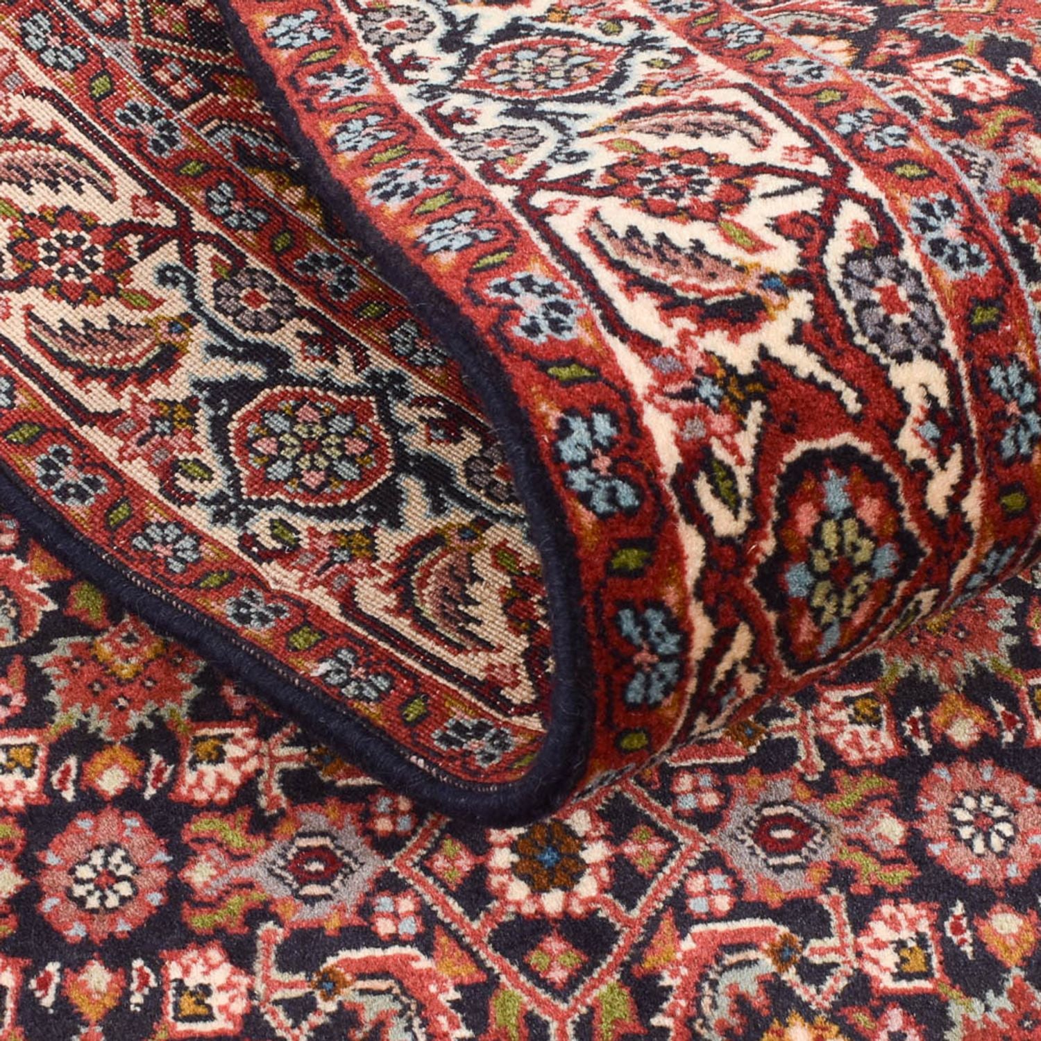 Alfombra de pasillo Alfombra persa - Bidjar - 296 x 87 cm - óxido