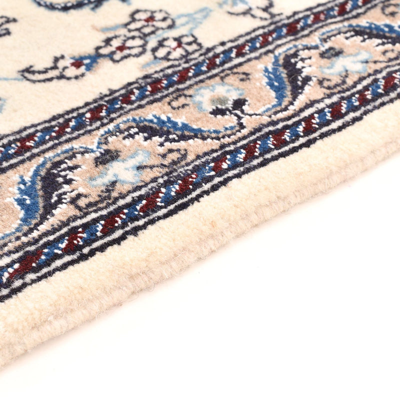 Alfombra de pasillo Alfombra Persa - Nain - Real - 202 x 58 cm - crema