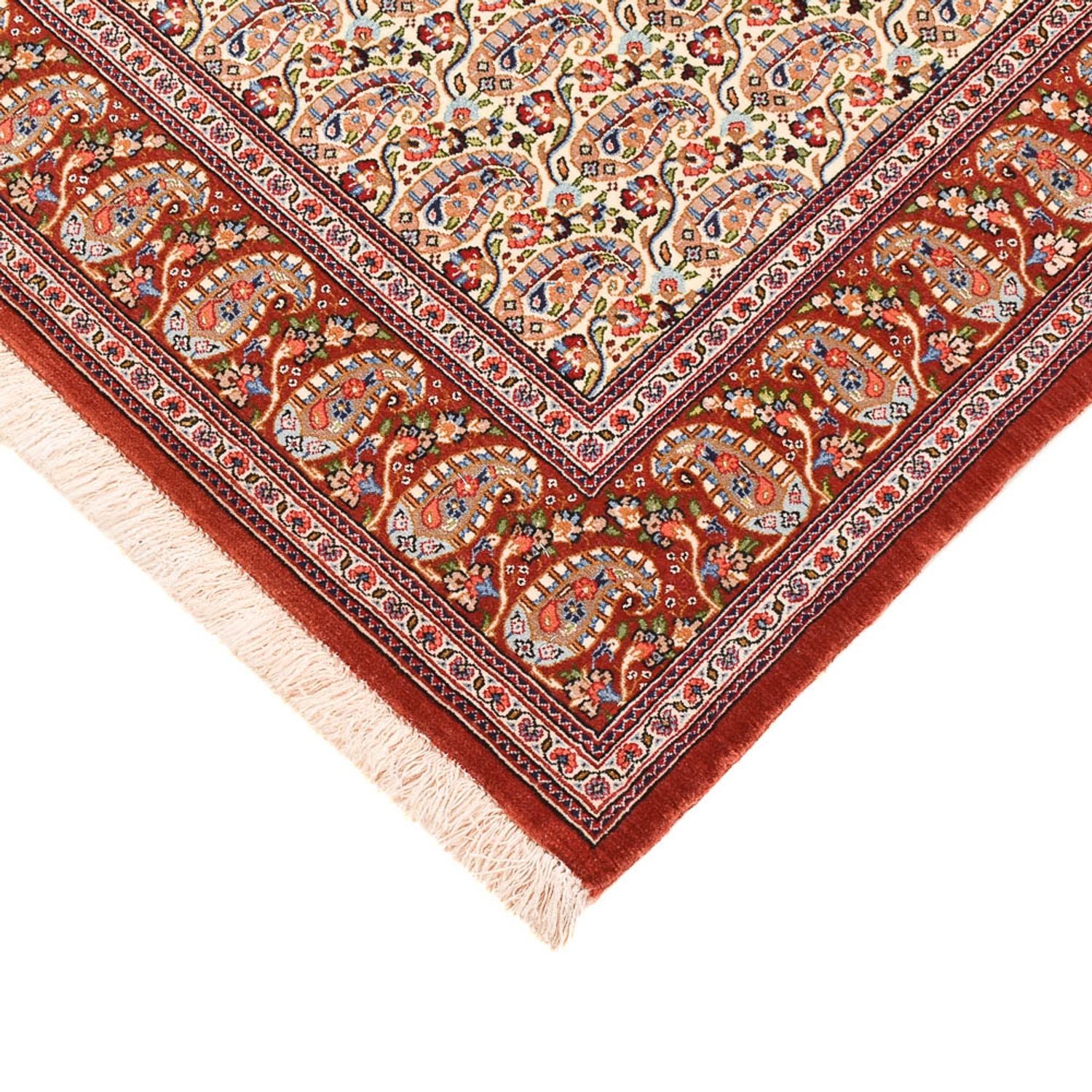 Alfombra Persa - Ghom - Royal - 157 x 101 cm - beige claro
