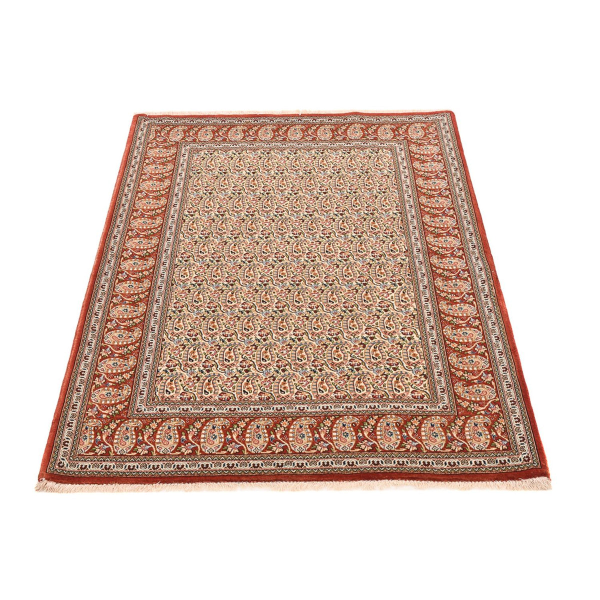Alfombra Persa - Ghom - Royal - 150 x 105 cm - beige claro