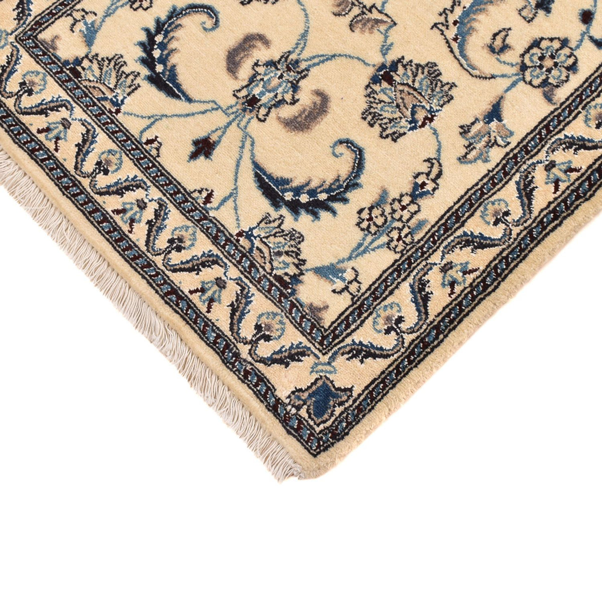Alfombra de pasillo Alfombra Persa - Nain - Real - 199 x 60 cm - beige