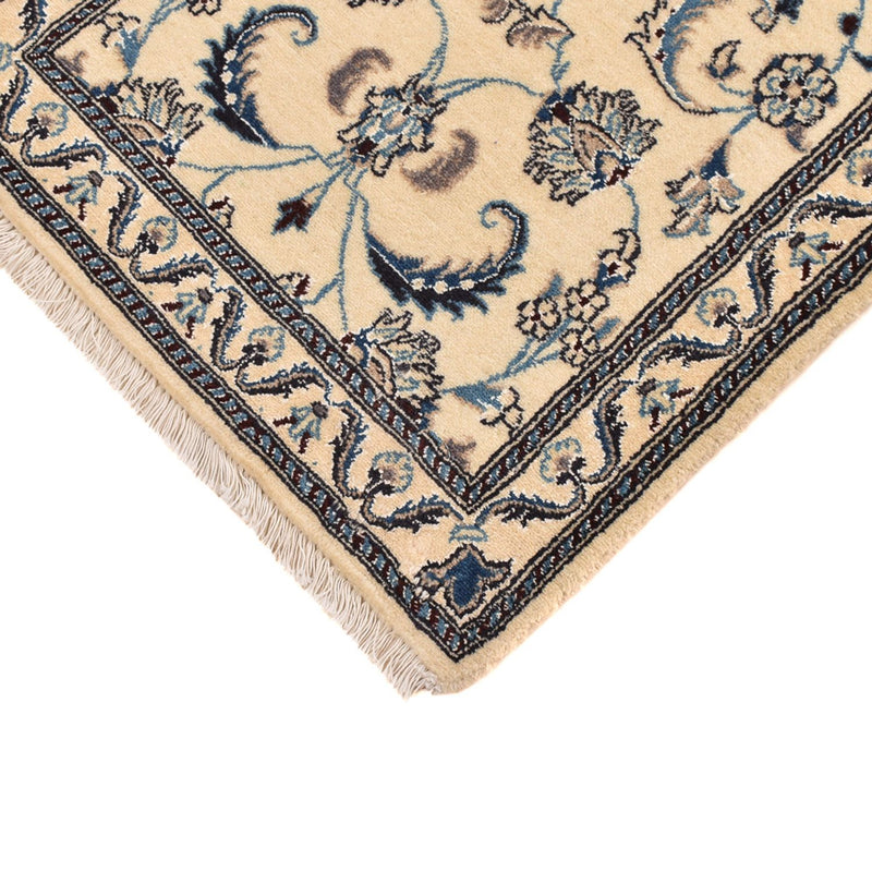 Alfombra de pasillo Alfombra Persa - Nain - Real - 199 x 60 cm - beige
