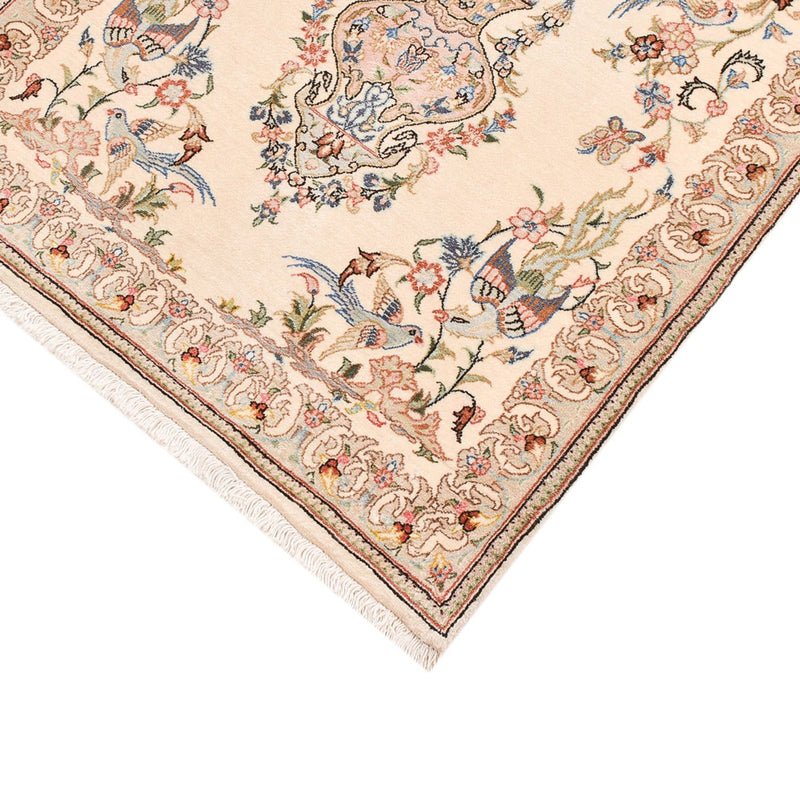 Alfombra de pasillo Alfombra persa - Ghom - 193 x 77 cm - beige