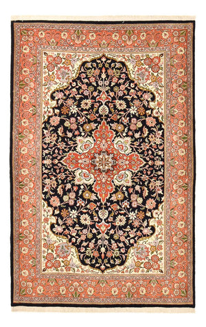 Alfombra Persa - Ghom - Royal - 227 x 140 cm - azul oscuro