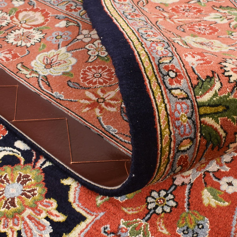 Alfombra Persa - Ghom - Royal - 227 x 140 cm - azul oscuro
